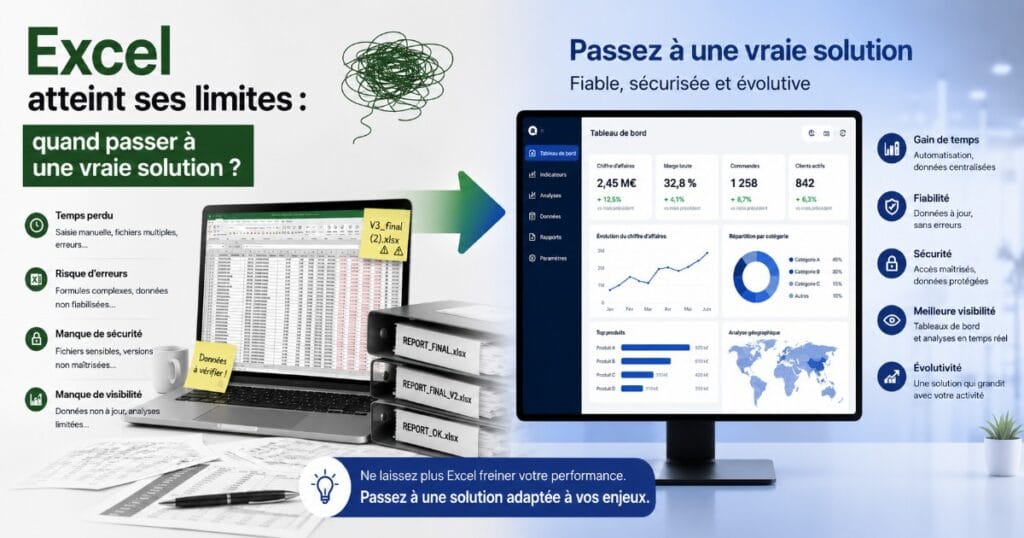 Excel atteint ses limites : quand passer à une vraie solution ?