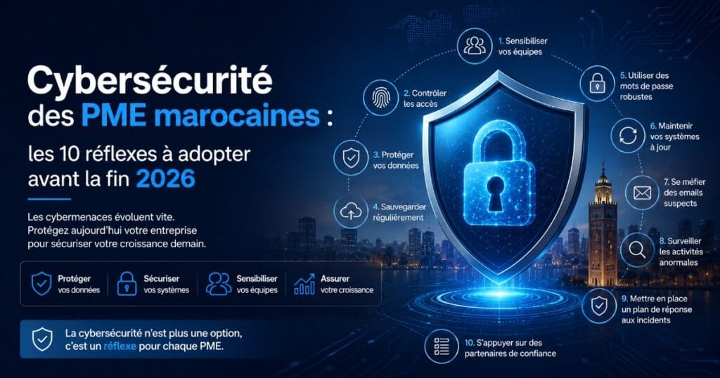 Cybersécurité des PME marocaines : les 10 réflexes à adopter avant la fin 2026