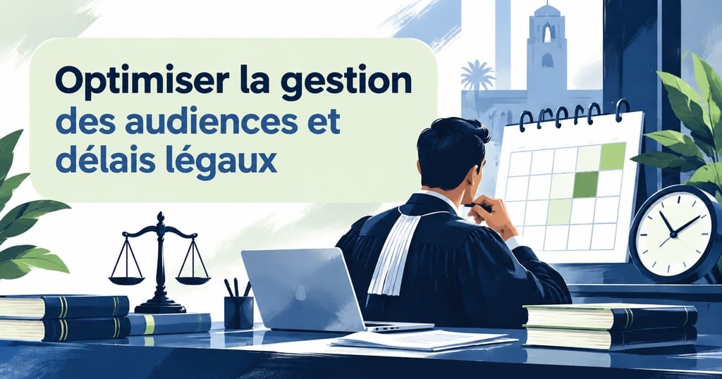 Optimiser la gestion des audiences et délais légaux
